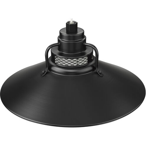 R Series Satin Black 18 inch Railroad Shade